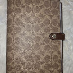 Coach Brown Signature Canvas Organizer